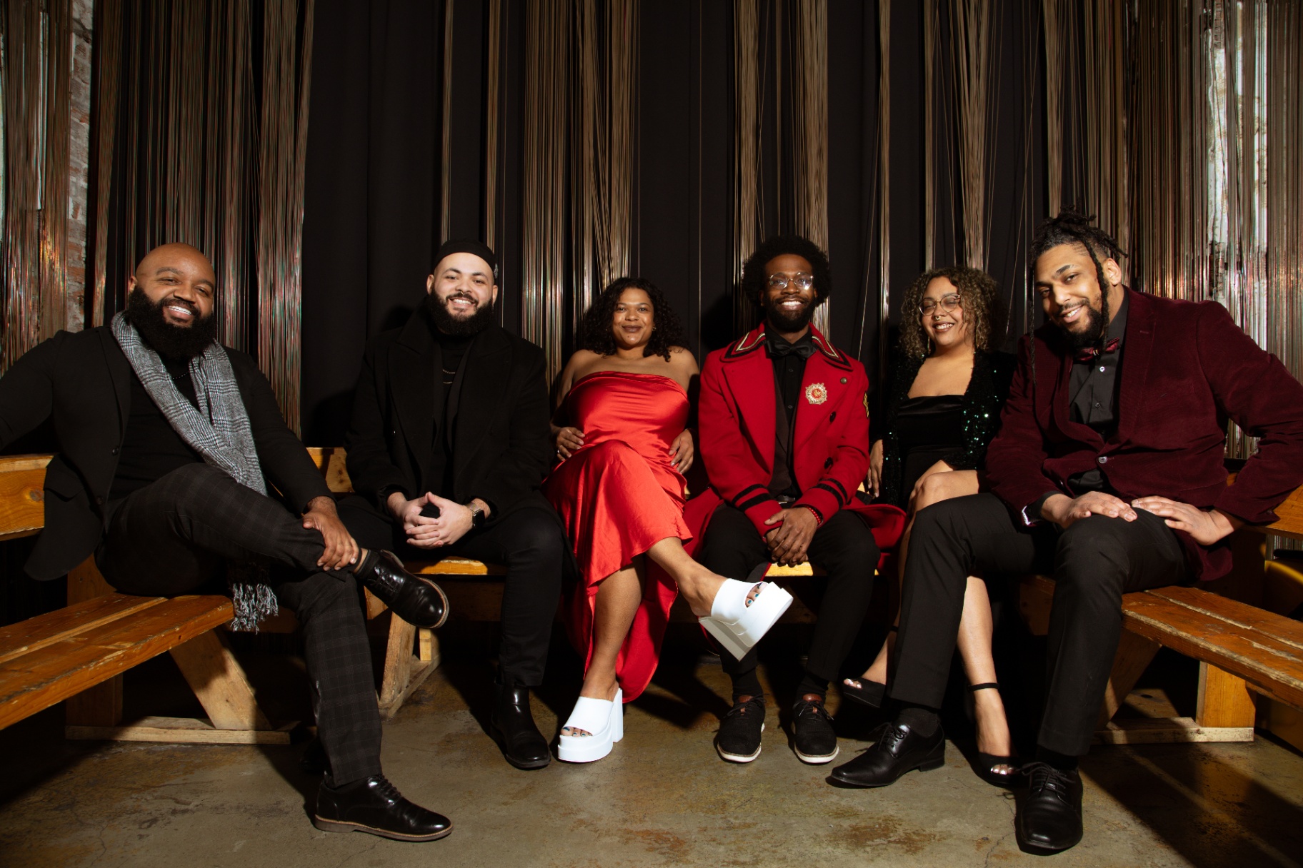 The Park Band group portrait seated together
